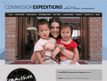 Tablet Screenshot of commissionexpeditions.org